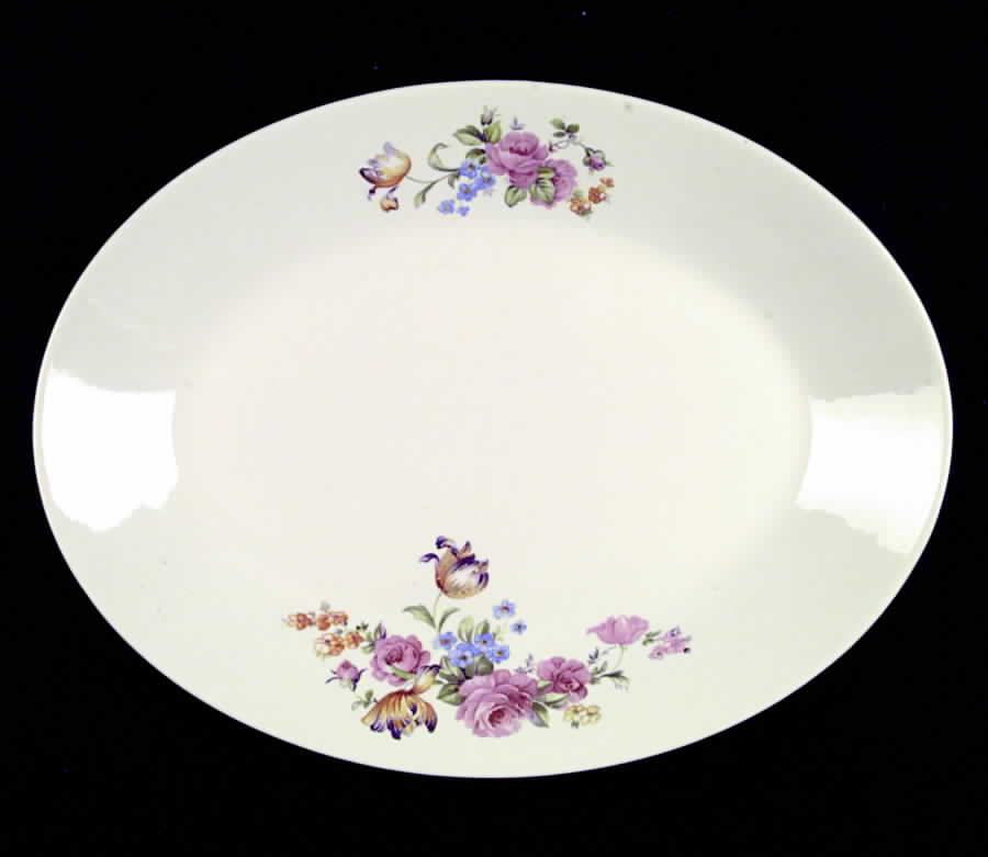 GEO37 12" Oval Serving Platter by WS George-1