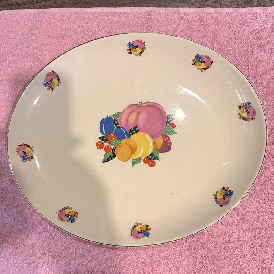 Country Gentlemen 13" Oval Serving Platter by WS George-1