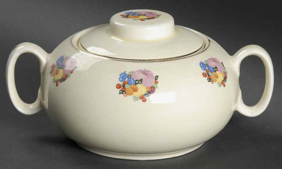 Country Gentlemen Sugar Bowl & Lid by WS George-1