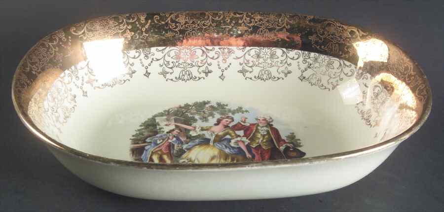 GEO39 9" Oval Vegetable Bowl by WS George-1