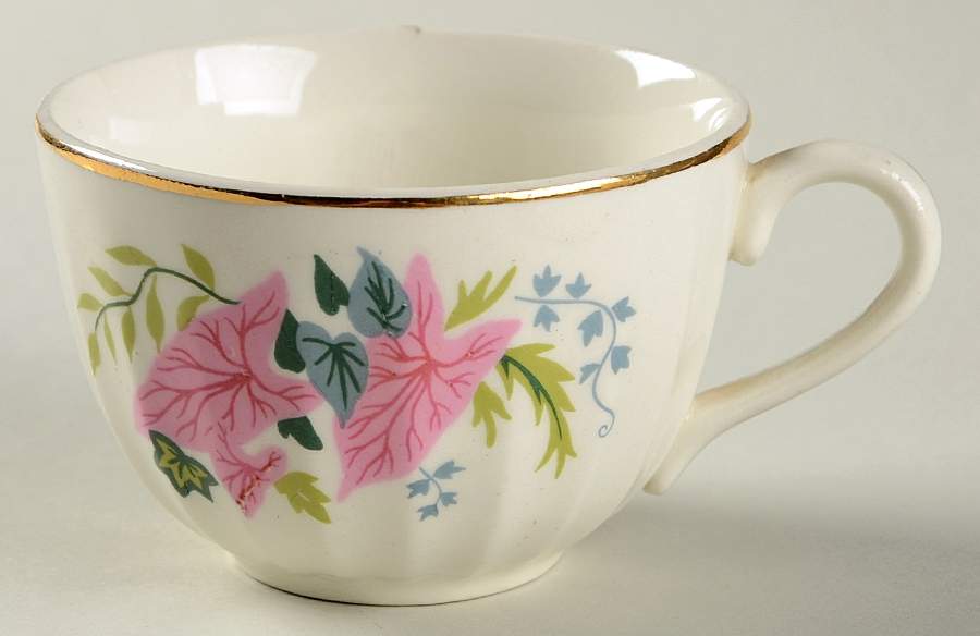 Pink Caladiums Flat Cup by WS George-1