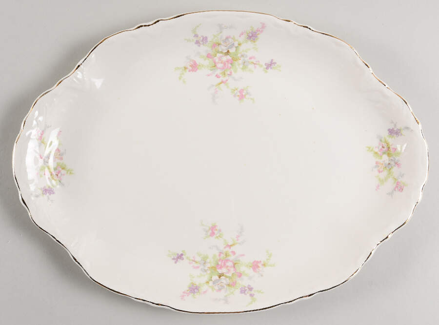 38910 14" Oval Serving Platter by WS George-1