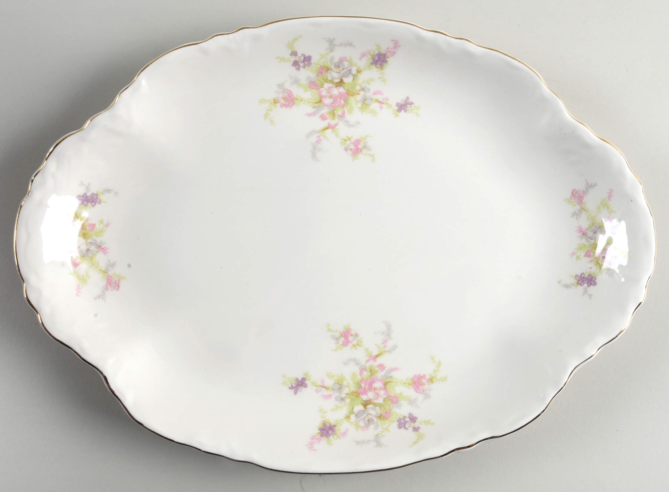 38910 13" Oval Serving Platter by WS George-1