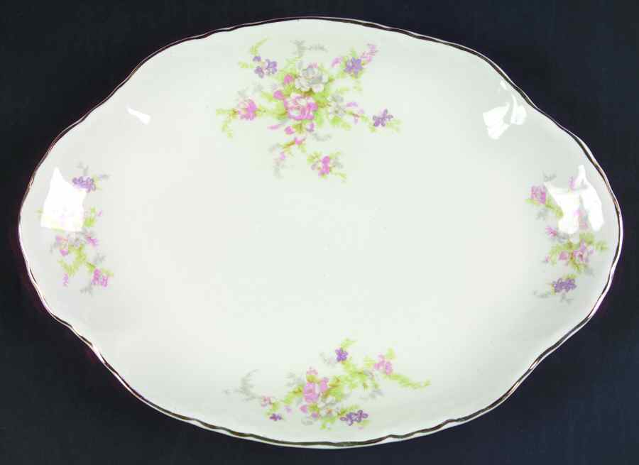 38910 11" Oval Serving Platter by WS George-1