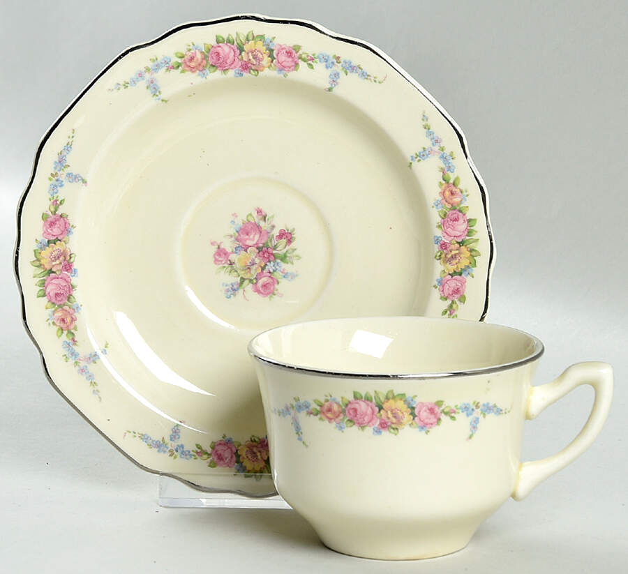 GEO47 Flat Cup & Saucer Set by WS George-1