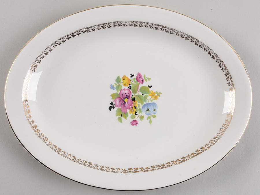 GEO48 11" Oval Serving Platter by WS George-1