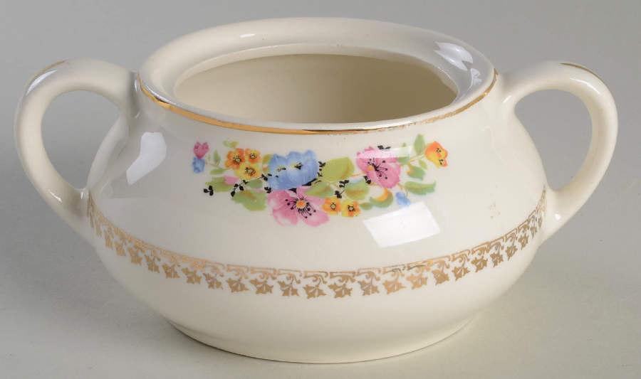GEO48 Sugar Bowl No Lid by WS George-1