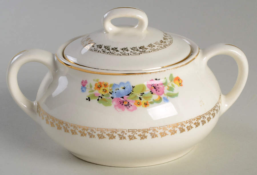 GEO48 Sugar Bowl & Lid by WS George-1
