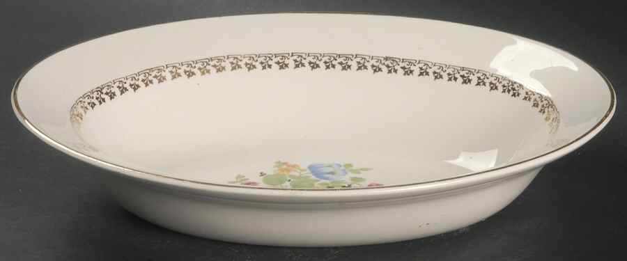 GEO48 9" Oval Vegetable Bowl by WS George-1