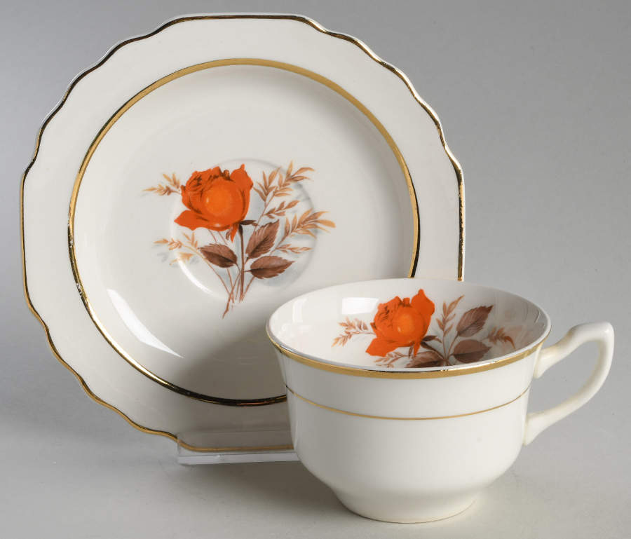 GEO5 Flat Cup & Saucer Set by WS George-1