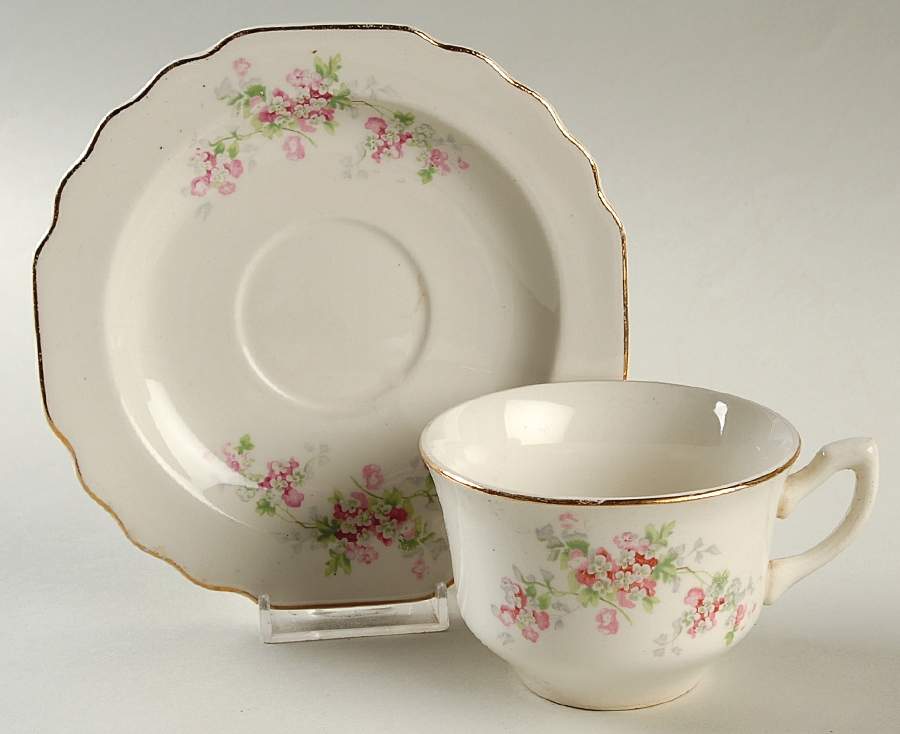 GEO50 Flat Cup & Saucer Set by WS George-1