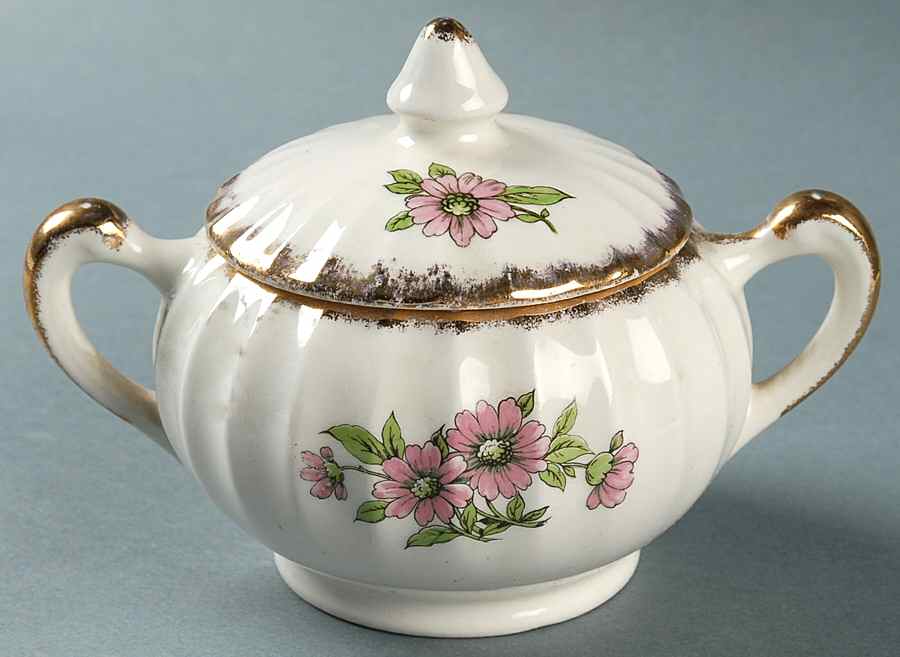 GEO53 Sugar Bowl & Lid by WS George-1