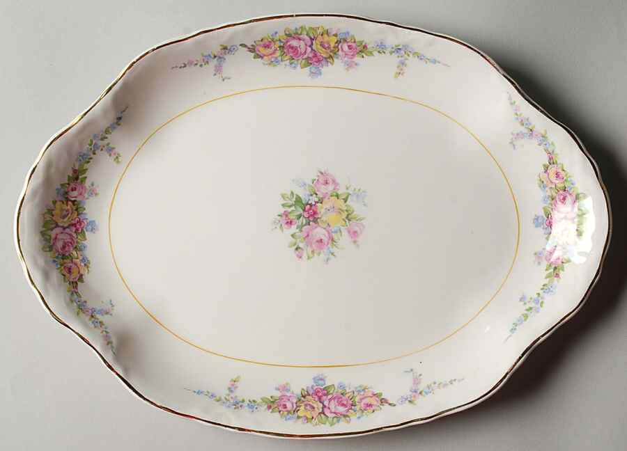 39036 11" Oval Serving Platter by WS George-1