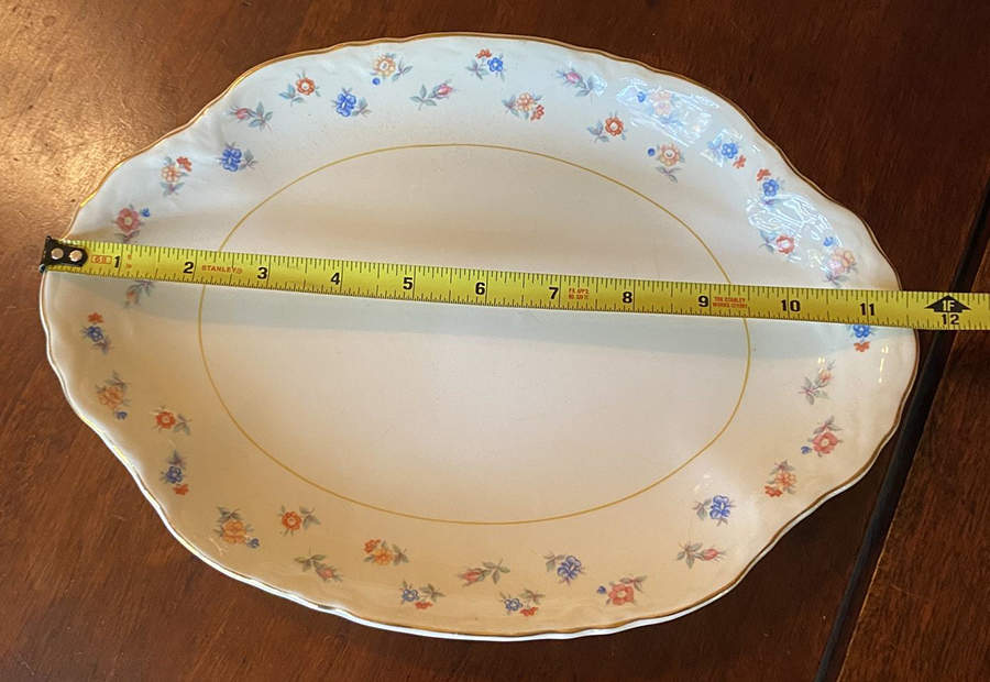 GEO61 11" Oval Serving Platter by WS George-1