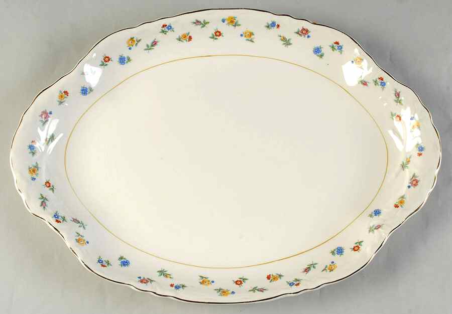 GEO61 16" Oval Serving Platter by WS George-1