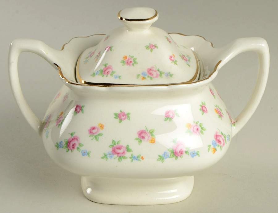 GEO70 Sugar Bowl & Lid by WS George-1