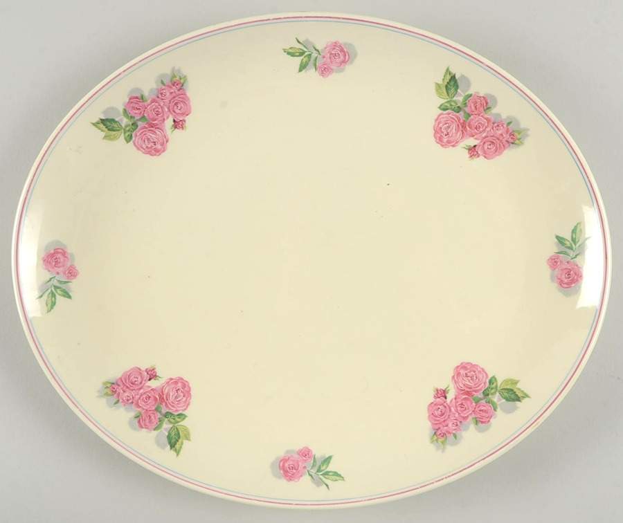 Rosita 13" Oval Serving Platter by WS George-1