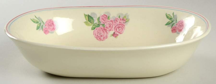 Rosita 9" Oval Vegetable Bowl by WS George-1