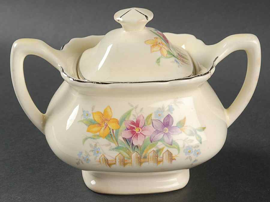 GEO76 Sugar Bowl & Lid by WS George-1
