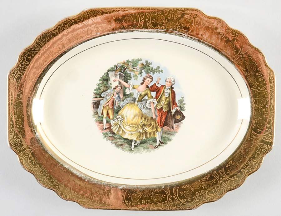 GEO81 11" Oval Serving Platter by WS George-1