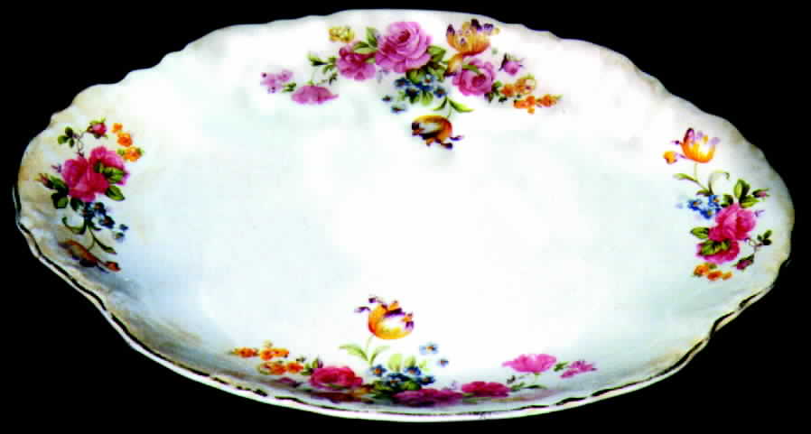 GEO83 13" Oval Serving Platter by WS George-1