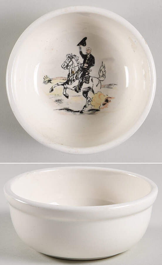 Hopalong Cassidy Coupe Cereal Bowl by WS George-1