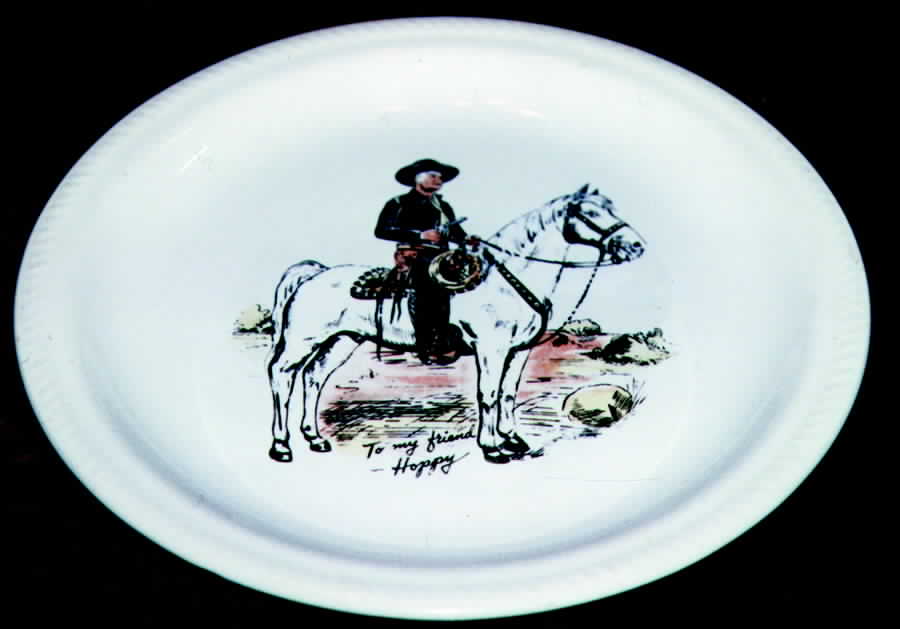 Hopalong Cassidy Dinner Plate by WS George-1