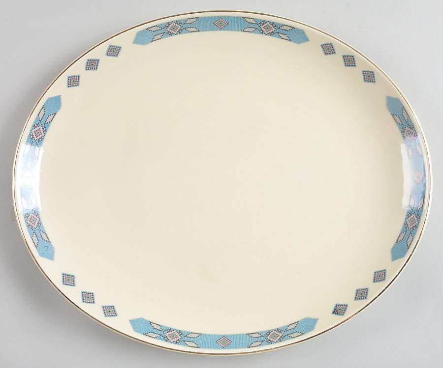 Cherokee 13" Oval Serving Platter by WS George-1