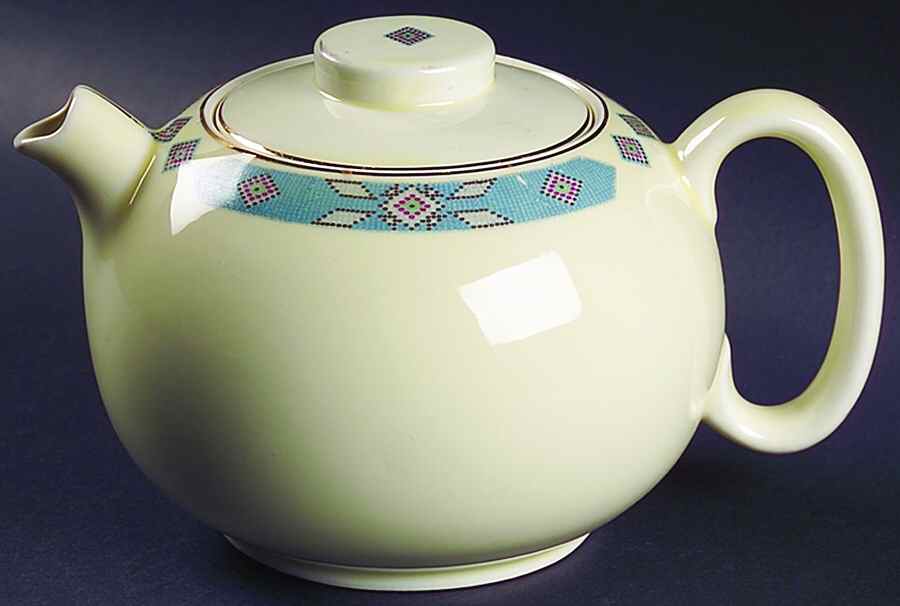 Cherokee Teapot & Lid by WS George-1