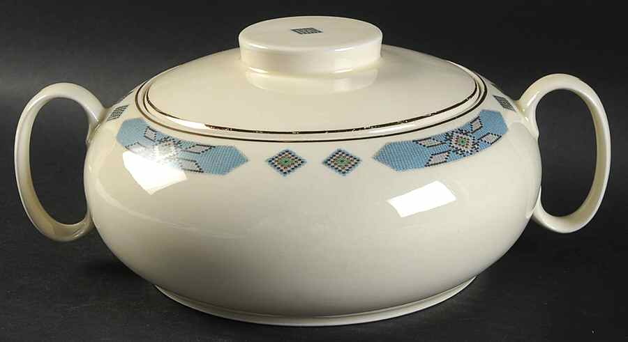 Cherokee Round Covered Vegetable by WS George-1