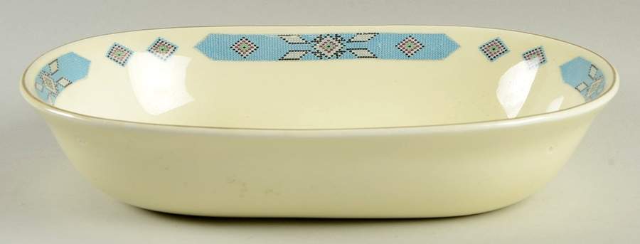 Cherokee 9" Oval Vegetable Bowl by WS George-1