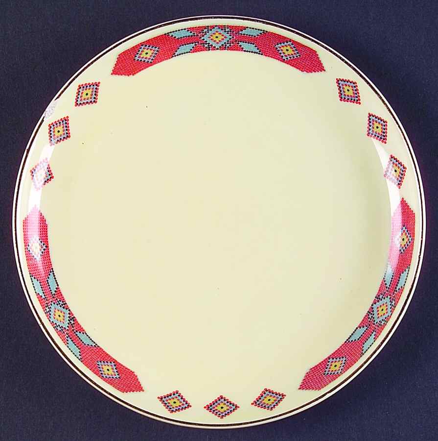 Iroquois Red Salad Plate by WS George-1