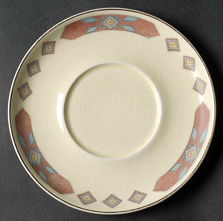 Iroquois Red Saucer by WS George-1