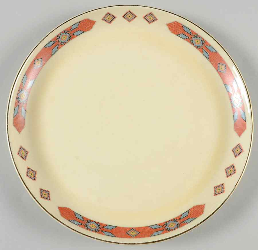 Iroquois Red Luncheon Plate by WS George-1