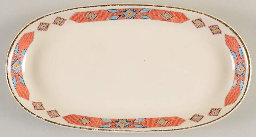 Iroquois Red Relish/Gravy Underplate by WS George-1