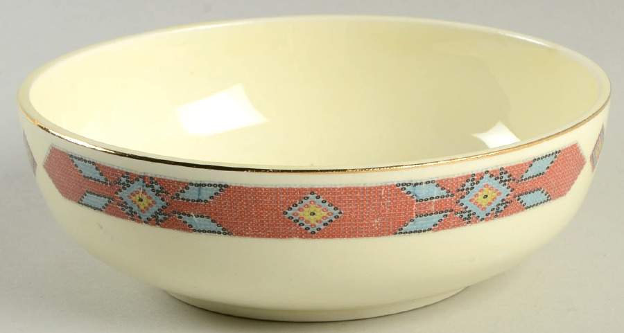 Iroquois Red Coupe Cereal Bowl by WS George-1
