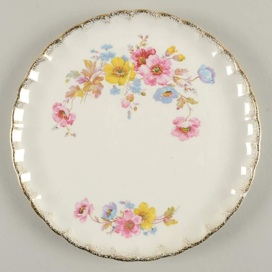 Mayfair (Bolero, Brushed Gold Trim) Dinner Plate by WS George-1