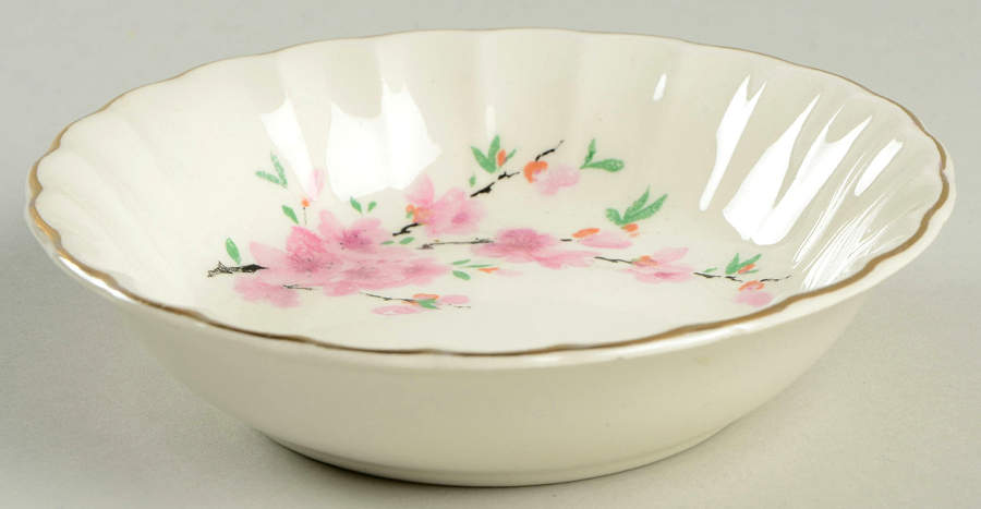 Peach Blossom (Bolero) Fruit/Dessert (Sauce) Bowl by WS George-1