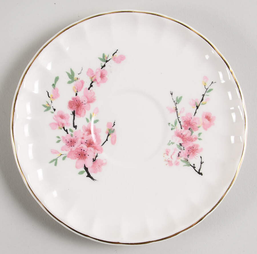 Peach Blossom (Bolero) Saucer by WS George-1