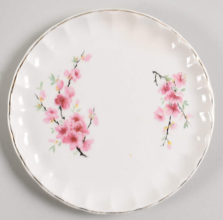 Peach Blossom (Bolero) Bread & Butter Plate by WS George-1