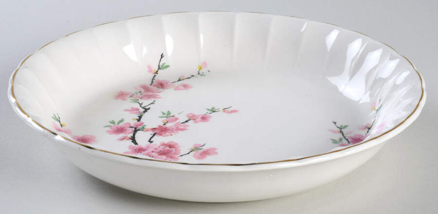 Peach Blossom (Bolero) Coupe Soup Bowl by WS George-1