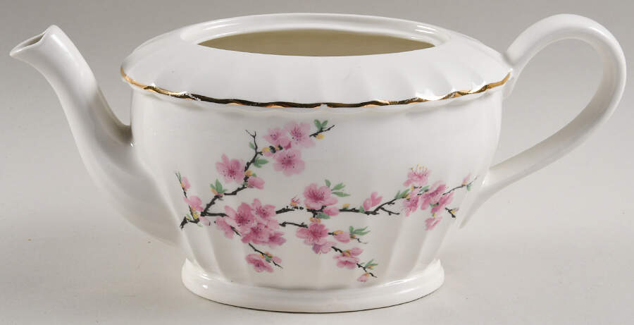 Peach Blossom (Bolero) Teapot No Lid by WS George-1
