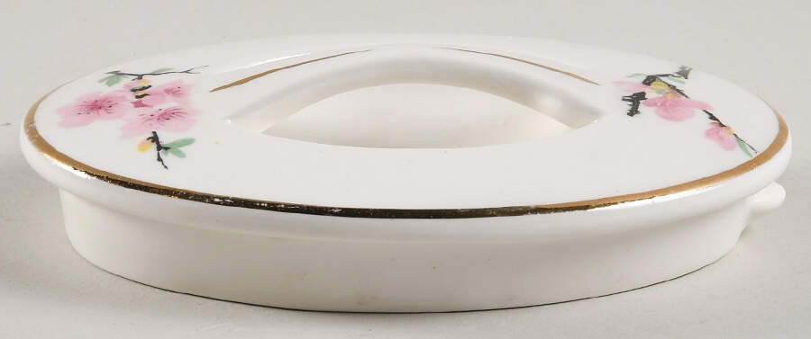Peach Blossom (Bolero) Lid for Teapot by WS George-1