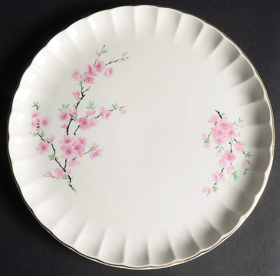 Peach Blossom (Bolero) Dinner Plate by WS George-1
