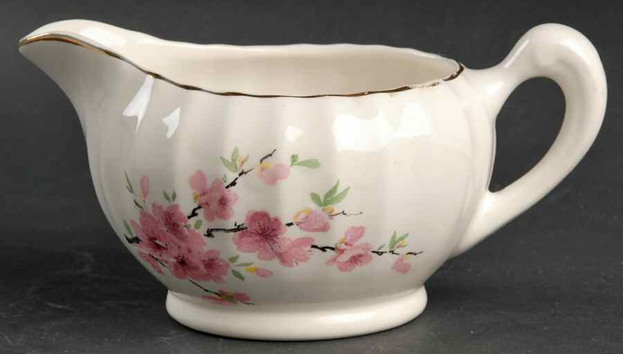 Peach Blossom (Bolero) Creamer by WS George-1