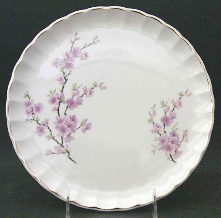 Peach Blossom (Bolero) Luncheon Plate by WS George-1