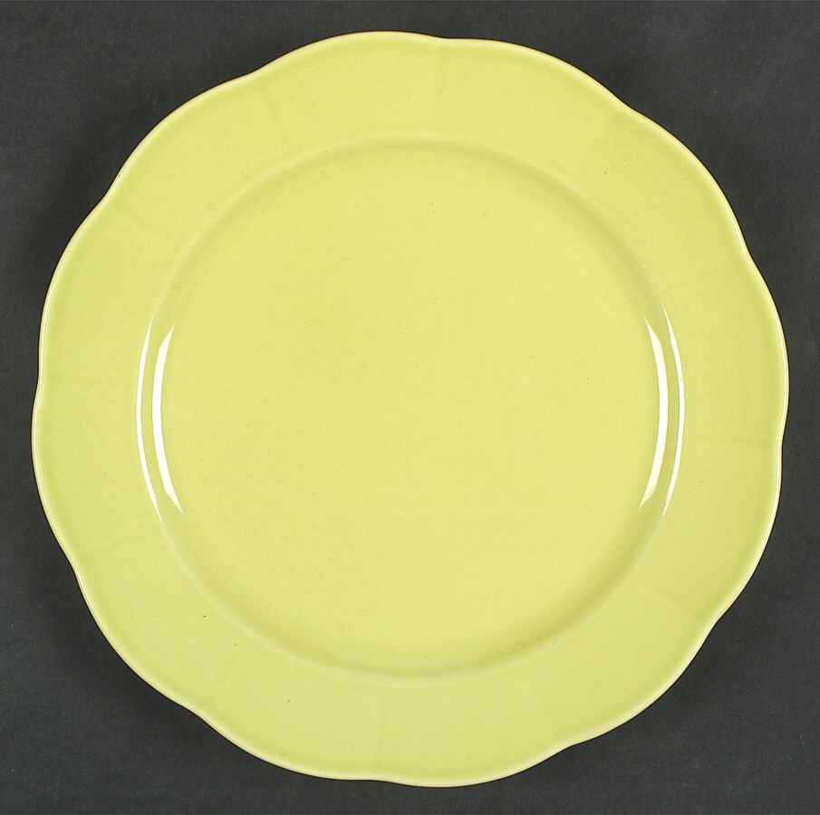 Petalware Chartreuse Dinner Plate by WS George-1