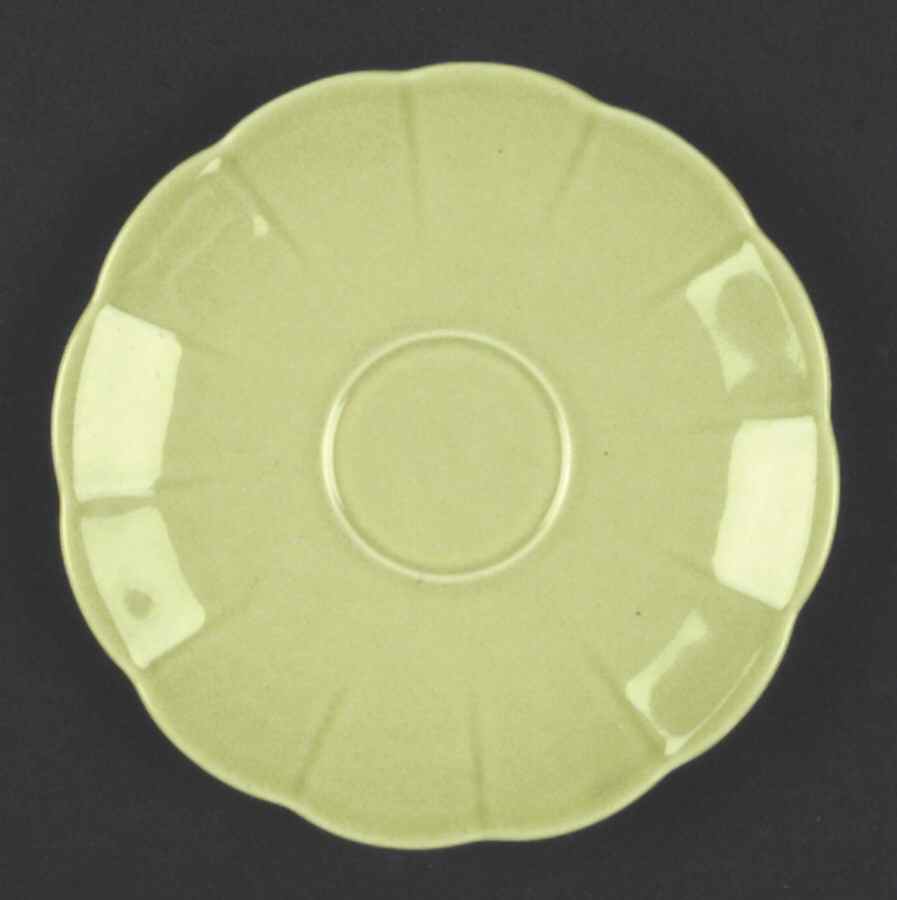 Petalware Chartreuse Saucer by WS George-1