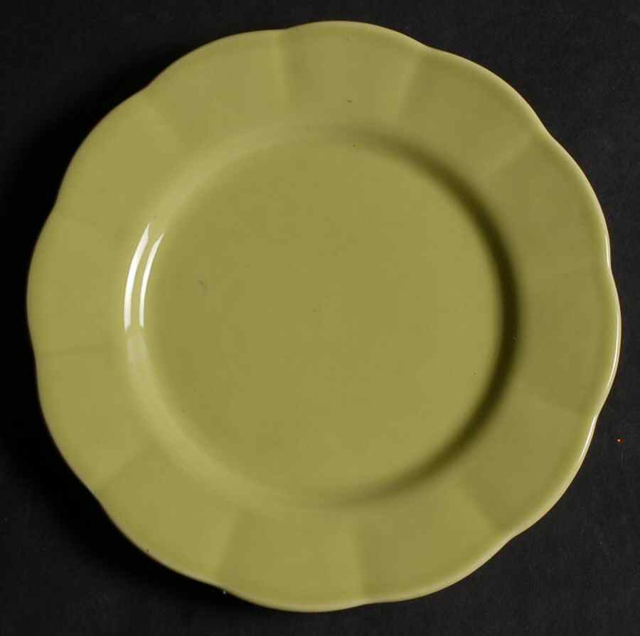 Petalware Chartreuse Bread & Butter Plate by WS George-1