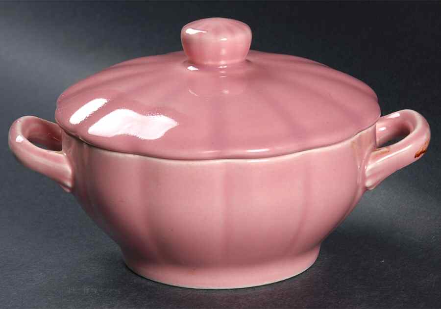 Petalware Pink Sugar Bowl & Lid by WS George-1